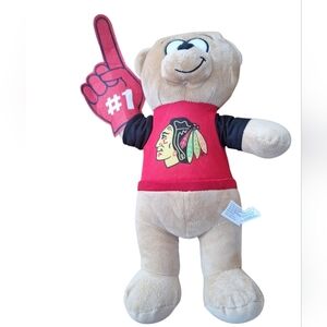 NHL x Good Stuff Hocky Blackhawk Teddy Bear Plush Toy #1